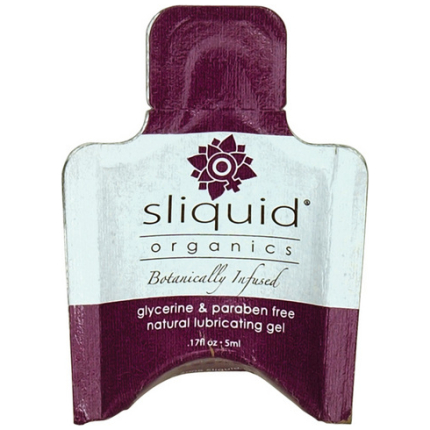 Sliquid organics natural lubricating gel - .17 oz pillow