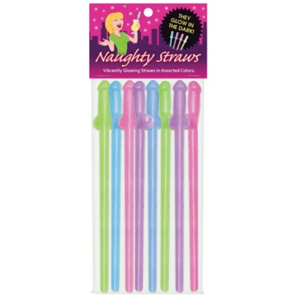 Glow In The Dark Penis Straws