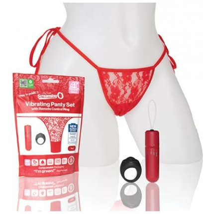 Screaming O My Secret 4t Panty Vibe W/remote - Red