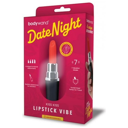 Xgen Bodywand Date Night Kiss Kiss Lipstick Vibe - Black/red