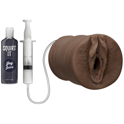 Squirt It Squirting Pussy Chocolate Brown Stroker