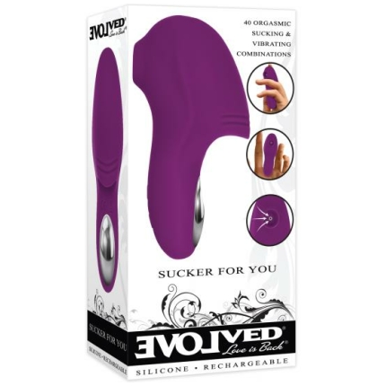 Evolved Sucker For You Finger Vibe - Purple