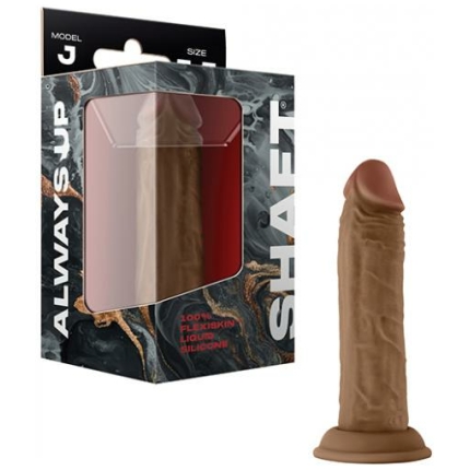Shaft Model J Flexskin Liquid Silicone 5.5" Dong - Oak