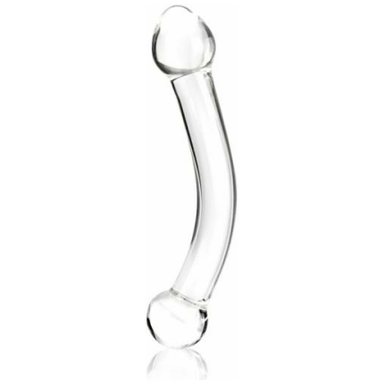 Glas 7 inches Curved Glass G Spot Stimulator Clear