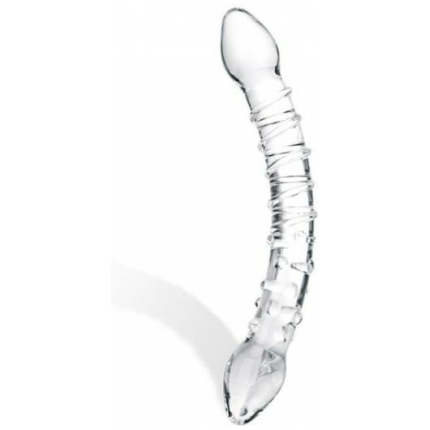 Glas Double Trouble Glass Dildo Clear