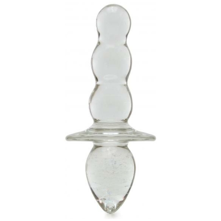 Glas Titus Beaded Glass Butt Plug