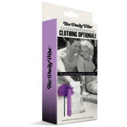 The Daily Vibe Clothing Is Optional Kit - Purple