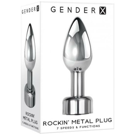 Gender X Rockin Metal Plug - Chrome