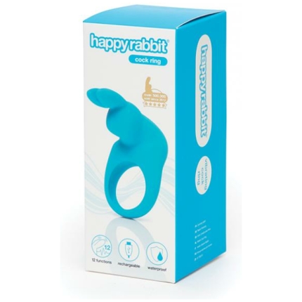 Happy Rabbit Rechargeable Cock Ring - Blue