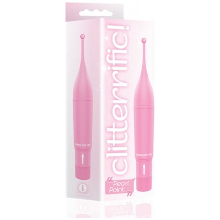 The 9's Clitterific! Pearl Point Clitoral Stimulator - Pink