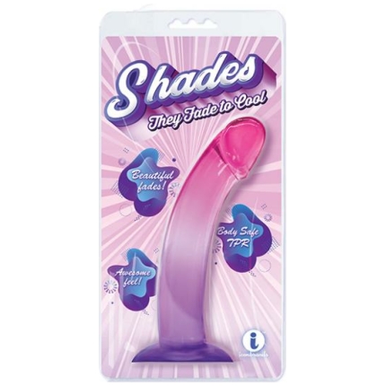 Shades Jelly Tpr Gradient Dong Large - Pink/purple