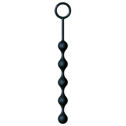 The Nines S Drops Silicone Anal Beads Black