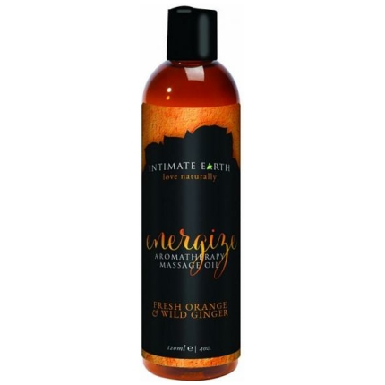 Intimate Earth Energize Massage Oil 4oz