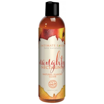 Intimate Earth Natural Flavors Glide - 120 Ml Naughty Nectarines
