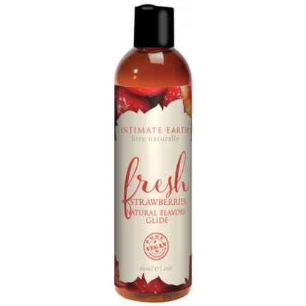 Intimate Earth Natural Flavors Glide - 60 Ml Fresh Strawberries