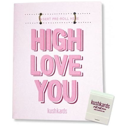 High Love You Greeting Card W/matchbook