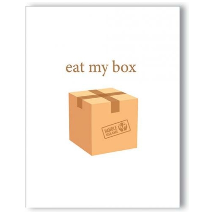 Eat My Box Naughty Greeting Card