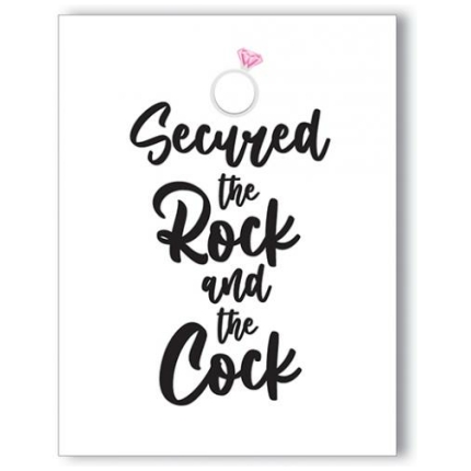 Rock Cock Bachelorette Greeting Card