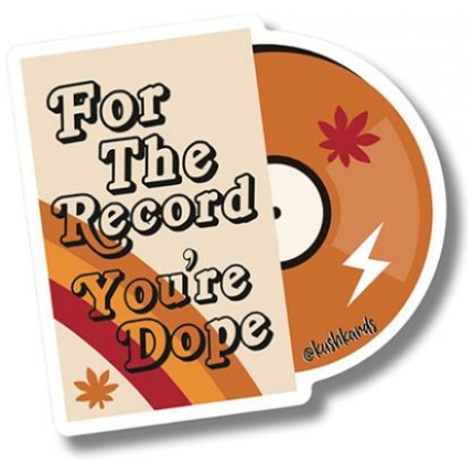 For The Record Sticker - Pack Of 3