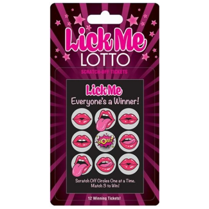 Lick Me Lotto 12 Winning Tickets