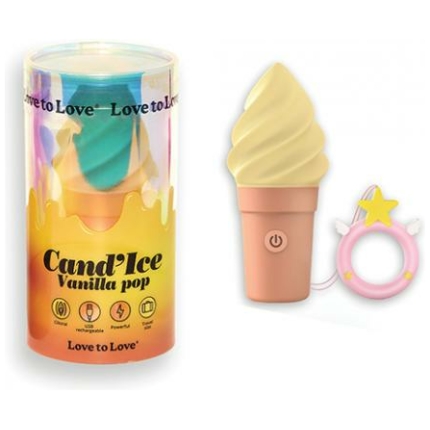Love To Love Cand'ice Ice Cream Cone Stimulator - Vanilla Pop