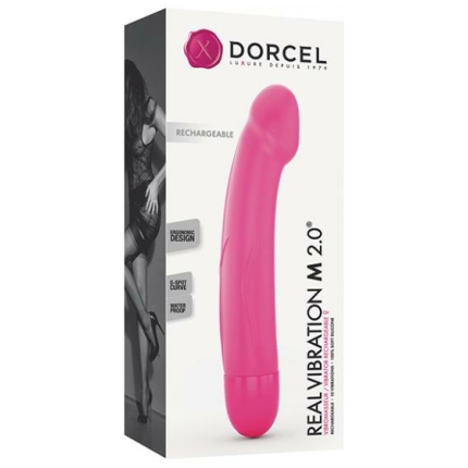 Dorcel Real Vibration M 6" Rechargeable Vibration - Pink