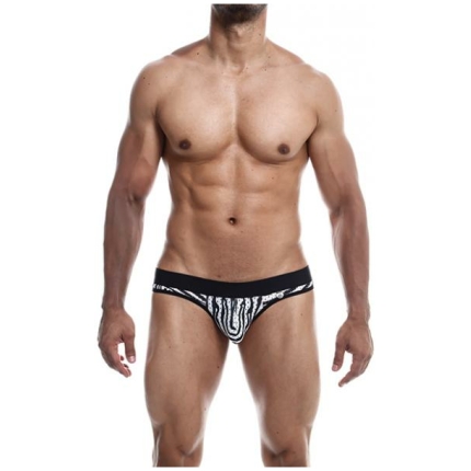 Male Basics Mob Aero Jock Zebra Sm