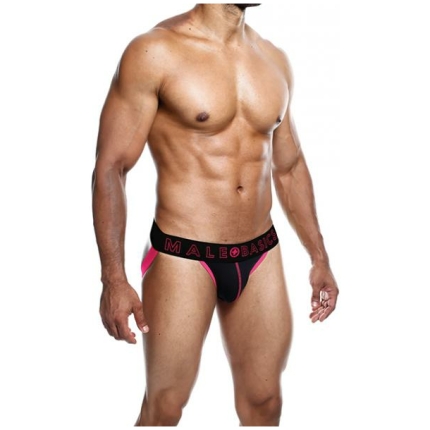 Male Basics Neon Jockstrap Coral Xl