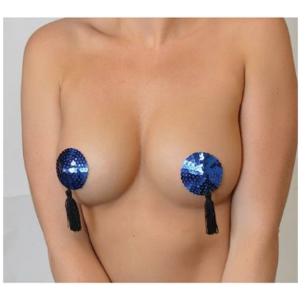 Minor Creations Sequin Pasties w/Tassel - Royal