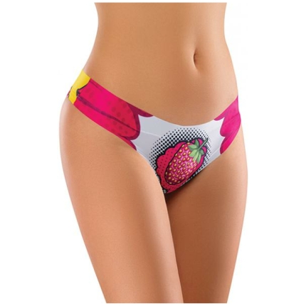 Mememe Intrigue Kissberry Printed Thong Md