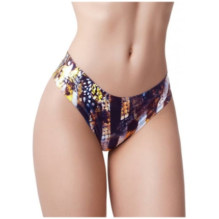 Mememe Go Wild Snake Printed Thong Lg