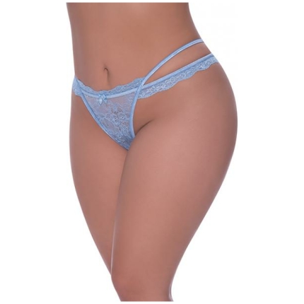 Ooh La Lace Peek-a-boo Cheeky Panty Periwinkle Qn