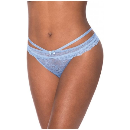Ooh La Lace Peek-a-boo Cheeky Panty Periwinkle S/m
