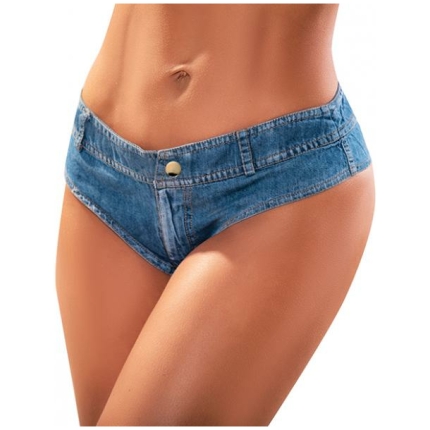 Micro Mini Solid Shorts Light Chambray Sm