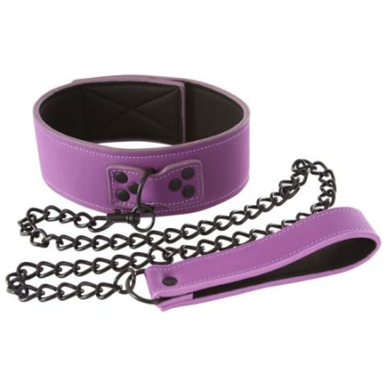 Lust Bondage Collar Purple
