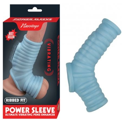 Vibrating Power Sleeve Ribbed Fit - Blue