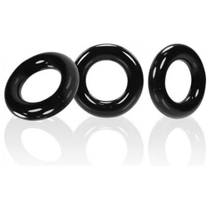 Oxballs Willy Rings - Black Pack Of 3