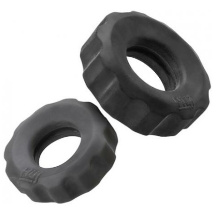 Hunky Junk Cog Ring 2 Size Double Pack - Tar & Stone Pack Of 2
