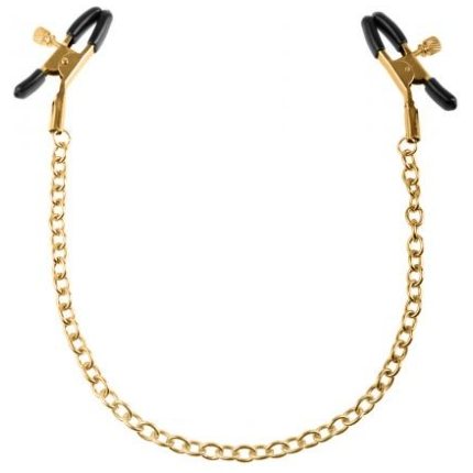 Gold Nipple Chain Clamps