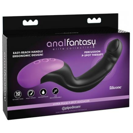 Anal Fantasy Elite Collection Hyper Pulse P Spot Massager - Black