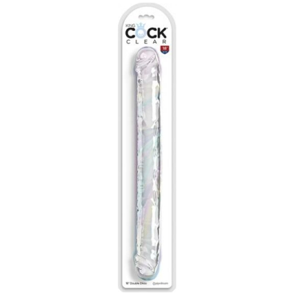 King Cock Clear 18" Double Dildo - Clear