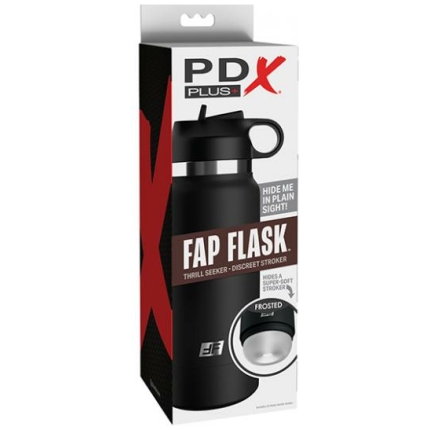Pdx Plus Fap Flask Thrill Seeker Stroker - Frosted/black