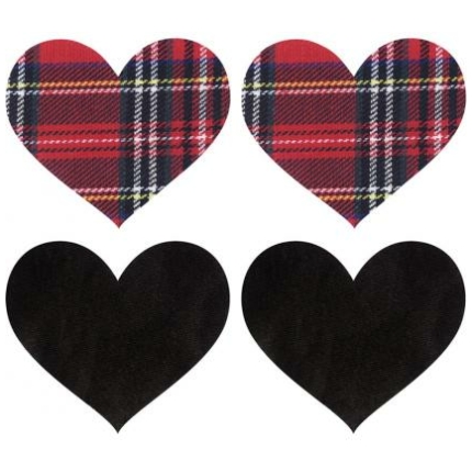 Peekaboos Schoolgirl Hearts Pasties O/S