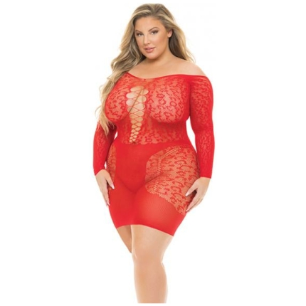 Pink Lipstick Animal Inside Chemise Red Qn