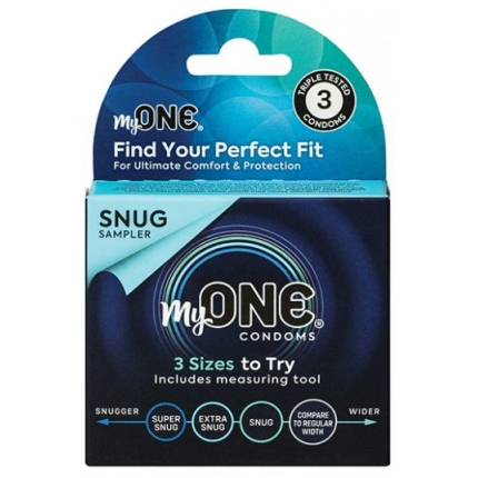 My One Snug Sampler Condoms - Pack Of 3