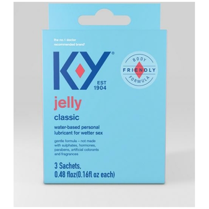 K-y Water Based Jelly Lube - Pack Of 3 Satchet