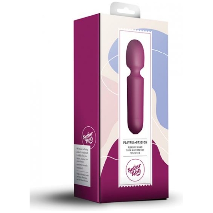 Sugarboo Playful Passion Wand Vibrator - Burgundy