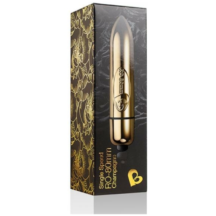 Rocks Off Ro-80 Single Speed Bullet - Champagne Gold