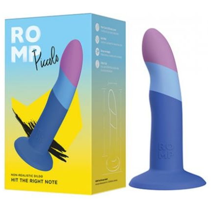 Romp Piccolo 3 Color Dildo - Blue