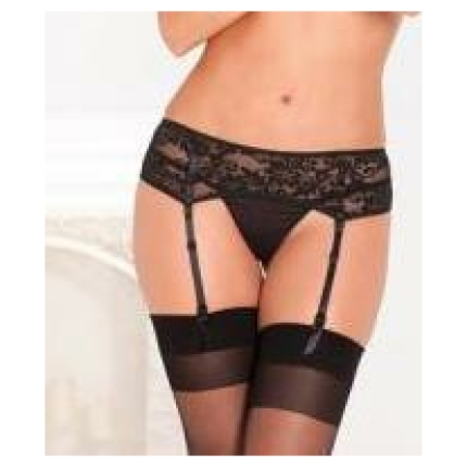 Lace Garter Belt Black M/L